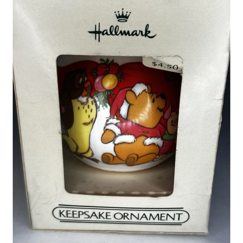 1984 Hallmark Winnie The Pooh Baby's Second Christmas Ornament In Box